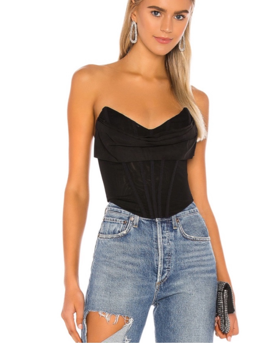NBD Black Corset Top